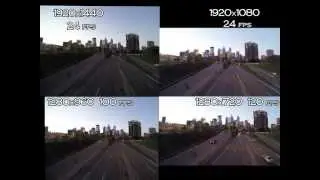 GoPro3 Black 1440 vs 1080 vs 960 vs 720 @ Dusk