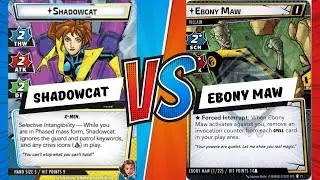 Shadowcat vs. Ebony Maw - Marvel Champions X-Men