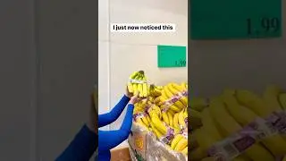 Green signs mean the item is organic #costco #organic #banana #shopping #fruits