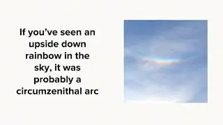 Circumzenithal Arcs