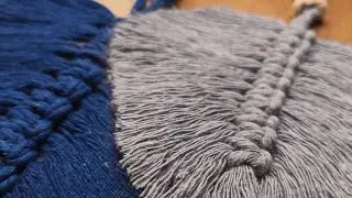 Folha Pena de Macramê com Restos de Barbante 🧵 | Reaproveite fios e crie uma peça linda sustentável