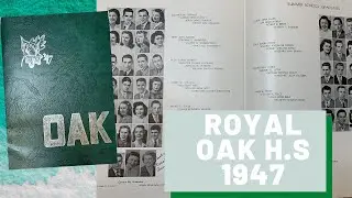 Yearbook Flip Through of Royal Oak High 1947 ~The Oak~ Michigan