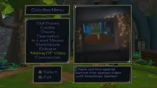 Ratchet & Clank 1-Goodies Menu Extras
