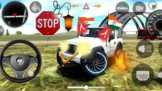 New white mahendra Thar new style look Indian cars simulator 3D game #viral #games #anshu_gaming_3d 