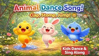 Jump, Clap, Tap! Animal Dance Song for Kids (Super Fun!)