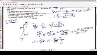 Stress Analysis CUFE Midterm 2023 Answered | CUFE Mec.28