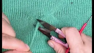 How to remove a puff in a knitted sweater