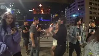 Alinity is a having a good time dancing with Cyr until Rich...