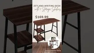 GRAND SALE WRITING DESK WITH 2 STORAGE SHELVES  BUY NOW ! #interiordesign #contemporaryfurniture