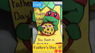 Beautiful Father's Day Card 😘#cards#fathersday#creative#art#craft#tutorial#shorts#brilliantadityaart