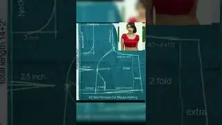 40 Size princess cut blouse cutting #blouse cutting #princess cut #short video #Pinki Arohi creation