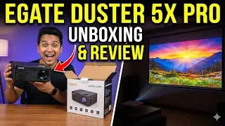 Egate duster 5x pro projector unboxing and review #egat 