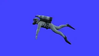 Diver iAvatar 3D Model + Motions for Iclone 8