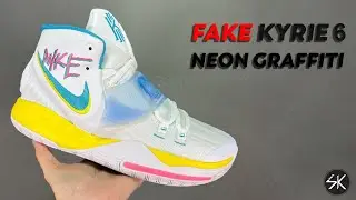 KYRIE 6 Neon Graffitii REAL VS FAKE