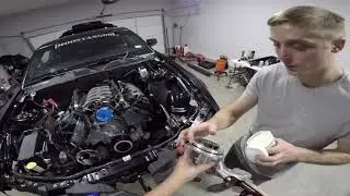 Part 7 | On3 Mustang Turbo Build | Slave Cylinder and Engine Accessories