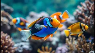 4K Aquarium Screensaver 🌊 | Aquarium Ambience with Calming Music for Sleep & Study