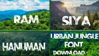 Trending URBAN JUNGLE FONT Names editing. Viral#jungle#photo#urbaneditingfont#