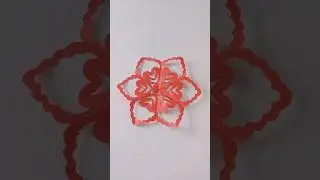 How to make snowflake Crafts ❄ #christmascrafts #snowflakes #shorts