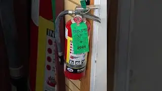 Fire safety equipment protecting a gift shop part 2 #fire #fireextinguisher #firetime #firesafety