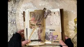 ASMR | Vintage Diary Decoration | Rain Sounds for Sleeping | No Talking.
