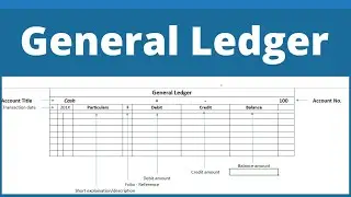 General ledgers / ledgers / Posting