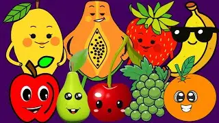 Ten Little Fruits Jumping On The Bed | Nursery Rhymes For Toddlers | @KidPreps