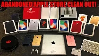 УБОРКА В ЗАБРОШЕННОМ МАГАЗИНЕ APPLE! Найдены бесплатные iPhone, iPad, AirPods и другие продукты A...
