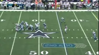 Willie Young runs over Tyron Smith