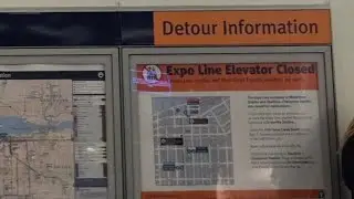 Downtown Skytrain Station Elevator Not In Service Signage