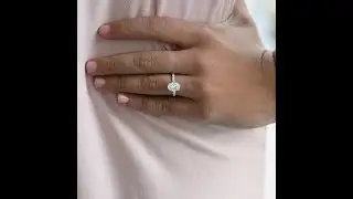 Custom Diamond Band Engagement Ring Featuring a 2.05ct Oval Lab Diamond | Ada Diamonds