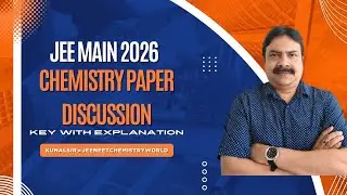 JEE main 2026/Chemistry paper discussion/ 22nd Jan evening shift part 2/ answer key with explanation
