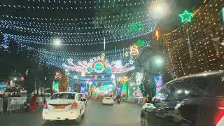 Christmas(2025) l Park street gorgeously decorated and captured through the lens #taigun