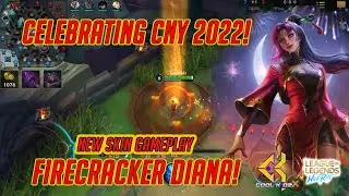 Wild Rift // Skin Baru 😎👍🏼 Firecracker Diana Gameplay!