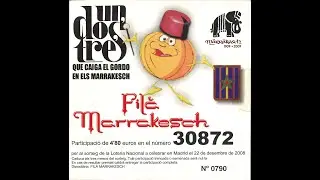 Loteria de Nadal de la Filà Marrakesch en l'any 2008.