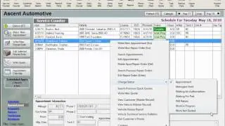MaxxTraxx Auto Shop Software Video Lessons - Change Status Review