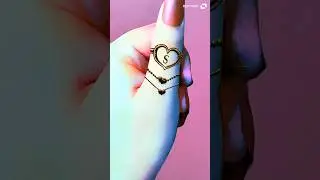Heart shape S letter mehndi design #shorts #mehndi #henna #viral #trending #youtubeshorts