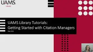 Getting Started with Citation Managers/RefWorks