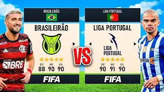 BRASILEIRÃO 🇧🇷vs🇵🇹 LIGA PORTUGAL no FIFA! Quem leva a melhor? 👀 │ FIFA Experimentos
