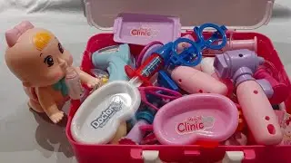 8 Minutes Satisfying Unboxing Super Fun Medical Kit Doctor Playset Review #1 ASMR