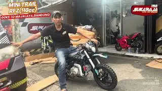 MINI TRAIL RFZ(110cc)KITA KIRIMKAN BUAT KE MAJALAYA,BANDUNG #sukarajamotorminibandung 