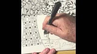 New Mix Zentangle Fantasy Drawing pt4 New music please subscribe.🛎️