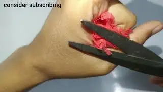 How to make rose with non woven bag./ DIY. /Home craft ideas/ART AND CRAFT/DIY/HOME DECOR