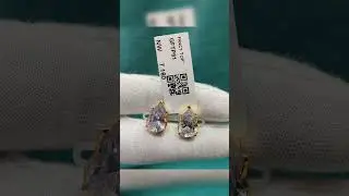 single stone light weight earrings # gold stone earrings