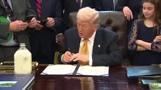Donald Trump signs bill allowing schools to serve whole and 2% milk