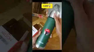 Milton thermosteel eco flip 500ml bottle 😨👀| ₹399 only 😱#myntra #milton #unboxing