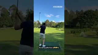 Норвежские лыжники играют в гольф