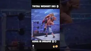 JOHN CENA👽 POWERLIFTS  BIG SHOW AND EDGE 🥶🏋️ #shorts #viral #johncena