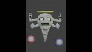GNty devlog 1 - flooter has been animated in 3d (although eyeless)