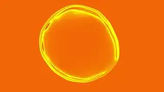 Seamless Animation Of A Yellow Circle Against Orange Background #animation #design