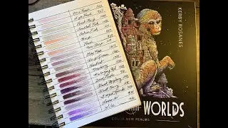 Adult Coloring - Worlds within Worlds Dragon Eye